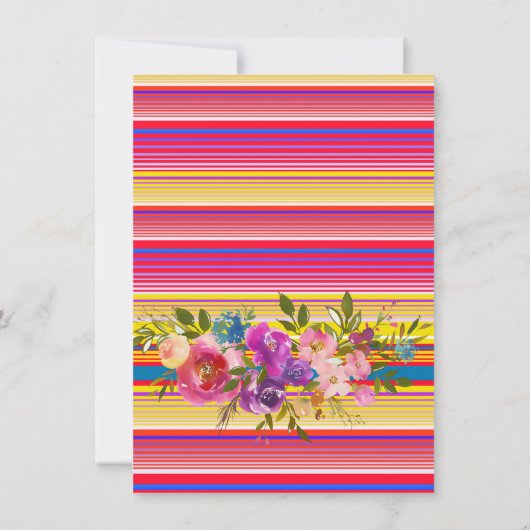 サーカス·ベビー·シャワー·インビテーションメキシコ 招待状 (裏面)