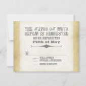 サーカス ポスター スタイル - オンブレ チェvron ストライプ ジグザグ セーブザデート (裏面)