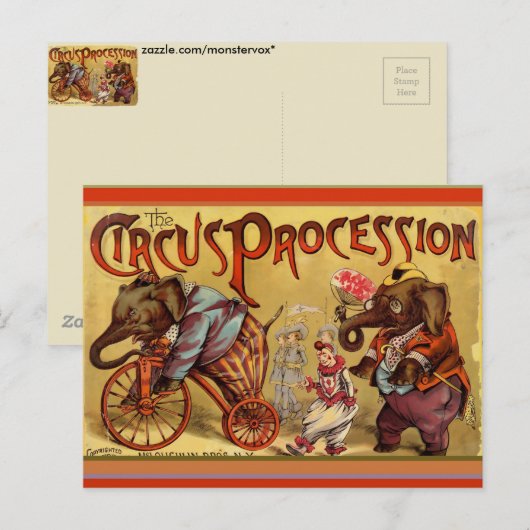 サーカス ポストカード (正面/裏面)