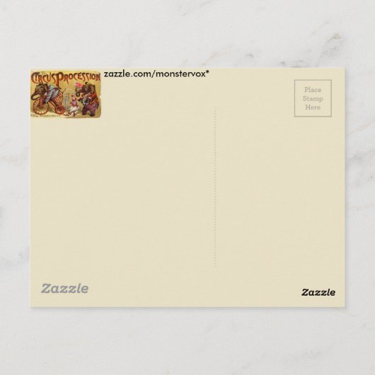 サーカス ポストカード (裏面)