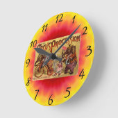 サーカス ラウンド壁時計 (傾斜)