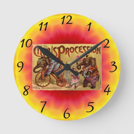 サーカス ラウンド壁時計 (正面)