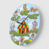 サーカス ラージ壁時計 (傾斜)