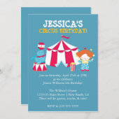 サーカス 招待状 (正面/裏面)