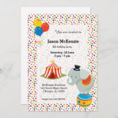 サーカス 招待状 (正面/裏面)