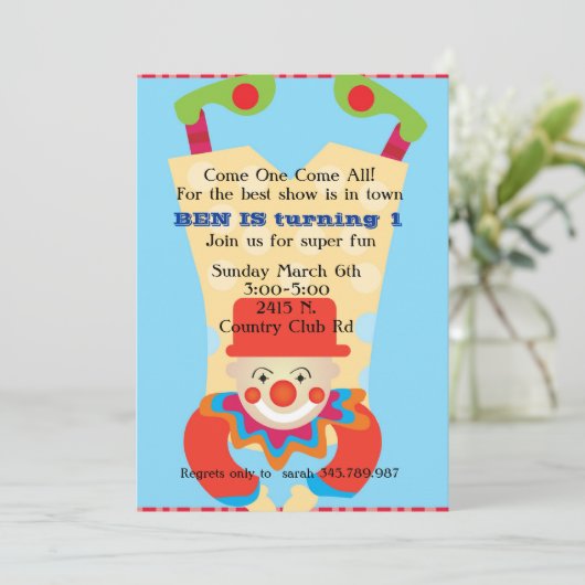 サーカスClow逆さまに誕生日の招待状 招待状 (スタンド正面)