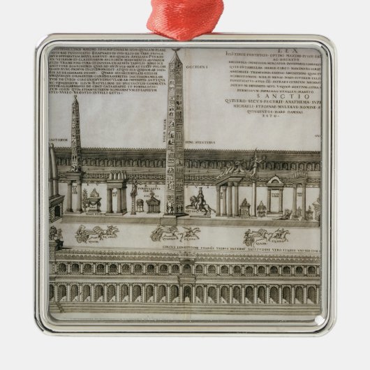 サーカスMaximus、によって刻まれるローマの計画 メタルオーナメント (正面)