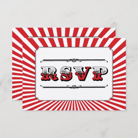 サーカスSteampunk RSVP in Red (正面/裏面)