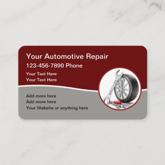 サーカッコいい車のモダンビス 名刺 (正面)