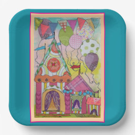 サーカテントとバルーン ペーパープレート