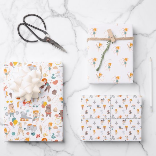 サーカモダンスおもしろい ラッピングペーパーシート (正面)