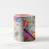 サーカ飛んでいるス ツートーンマグカップ (中央)