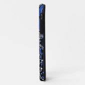 サーキットブルー2モノグラムiPhoneケース Case-Mate iPhoneケース (裏面/左)