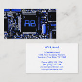 サーキットブルー2 'モノグラム名刺ホワイト 名刺 (正面/裏面)