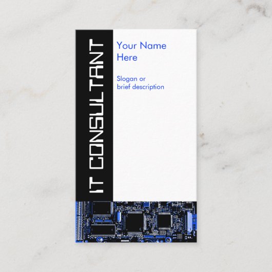 サーキットブルー2 'ITコンサルタント'名刺 名刺 (正面)