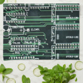 サーキットボードのデザイン キッチンタオル (折り畳み)