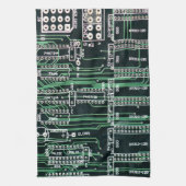 サーキットボードのデザイン キッチンタオル (縦)