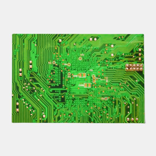 サーキットボードのデザイン ドアマット (正面)