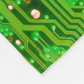 サーキットボードのデザイン フリースブランケット (角)