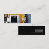 サーキットボードの名刺のテンプレート スキニー名刺 (正面/裏面)