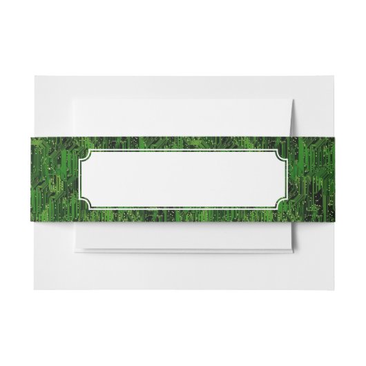 サーキットボードの背景 招待状ベリーバンド (正面例)