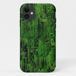 サーキットボードの背景 iPhone 11 ケース