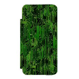 サーキットボードの背景 iPhone SE/5/5sウォレットケース