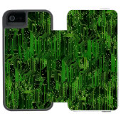 サーキットボードの背景 INCIPIO iPhoneウォレットケース (フォリオ Open)