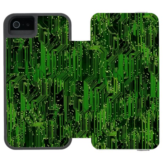 サーキットボードの背景 INCIPIO iPhoneウォレットケース (フォリオ Open)