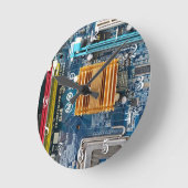 サーキットボード ラウンド壁時計 (傾斜)