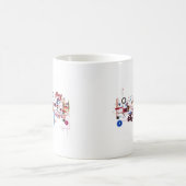 サーキットボード-白 コーヒーマグカップ (中央)