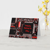 サーキットレッド2 '父の日'グリーティングカード カード (黄色い花)