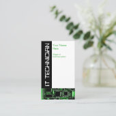 サーキット・グリーン2 「IT技術者」ビジネス・カード 名刺 (スタンド正面)