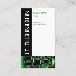 サーキット・グリーン2 「IT技術者」ビジネス・カード 名刺