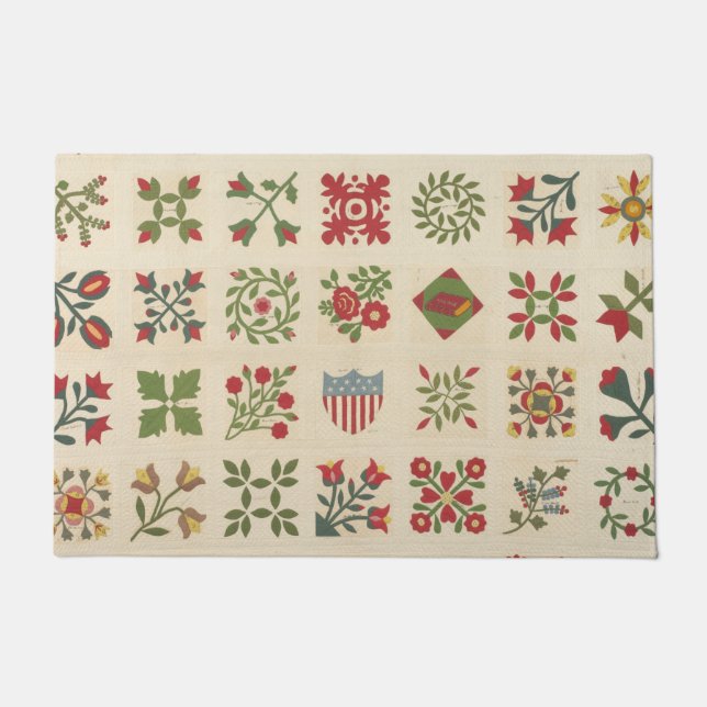 サーキット・ライダーのキルト ドアマット (正面)