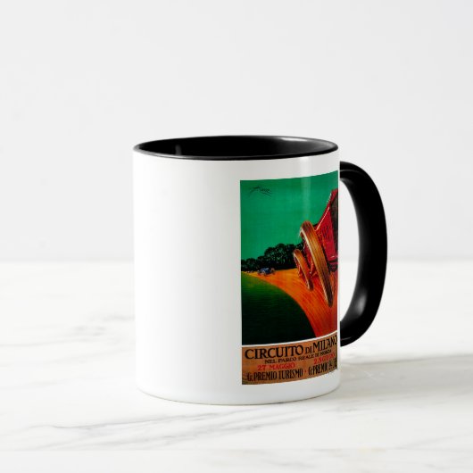 サーキトディミラノヴィンテージポスターヨーロッパ マグカップ (正面右)