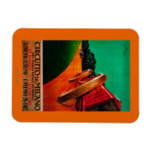 サーキトディミラノヴィンテージポスターヨーロッパ マグネット (横)