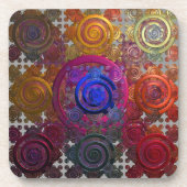 サーキュラカラフルル製ホットプレート式コースター コースター (正面)