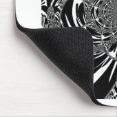 サーキュラゼブラ万華鏡のように千変万化するパターンアートプリント マウスパッド (コーナー)