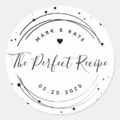 サーキュラモダンザパーフェクトレシピ結婚式の引き出物 ラウンドシール (正面)