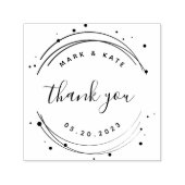 サーキュラモダン結婚式の引き出物ありがとう セルフインキングスタンプ (デザイン)