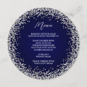 サーキュラーシルバーグリッターネイビーグラデーション メニュー (正面)
