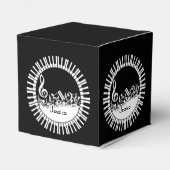 サーキュラーピアノ鍵とジャムリングされた音楽ノート フェイバーボックス (裏面サイド)