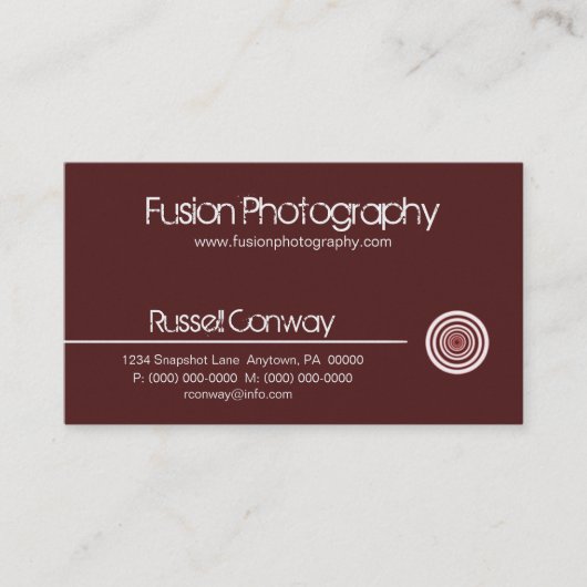 サークお洒落ス・ビジネス・カード、カベルネット 名刺 (正面)