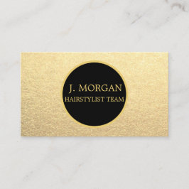 サークカスタムルエレガントトレンディー金ゴールドとブラック 名刺