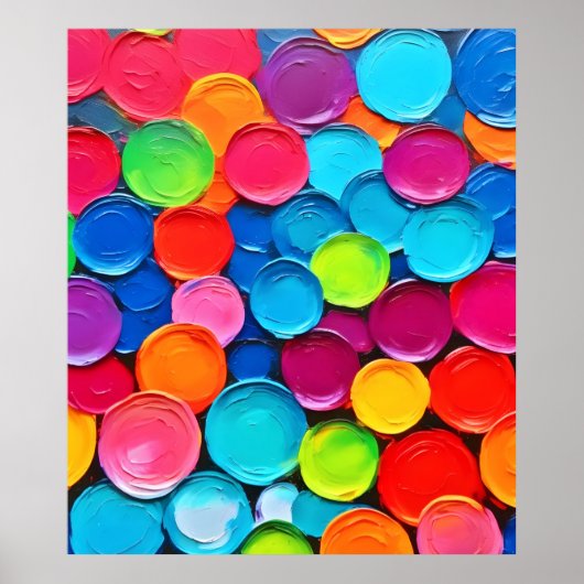 サークカラフルルバガンザアート ポスター (正面)