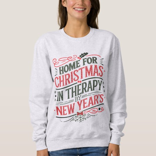 サークスティックなクリスマス スウェットシャツ (正面)