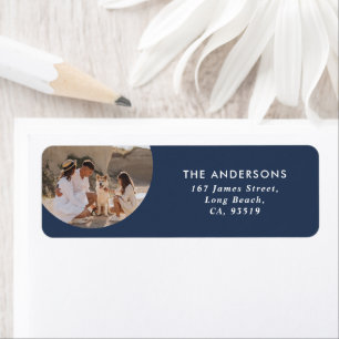 サークモダンフォトシンプルタイポグラフィ ラベル