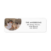 サークモダンフォトシンプルタイポグラフィ ラベル (正面)