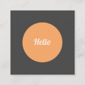 サークモダンルハロースクエアビジネスカード スクエア名刺 (正面)